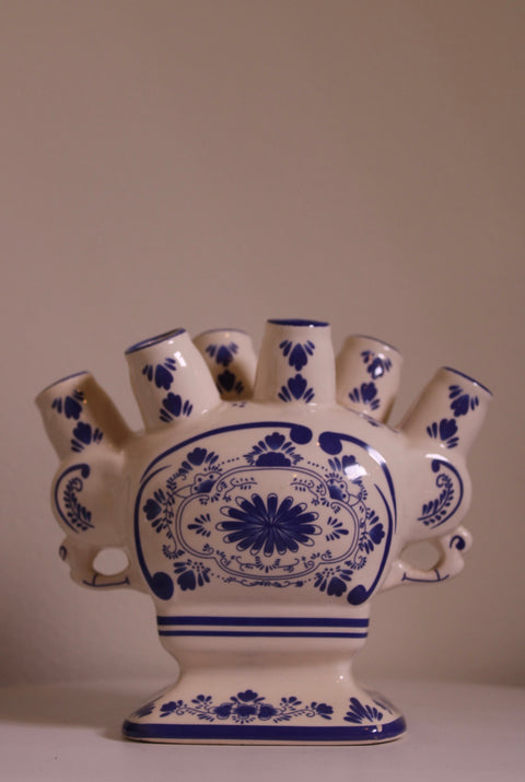 Blue & White Tulipiere Vase