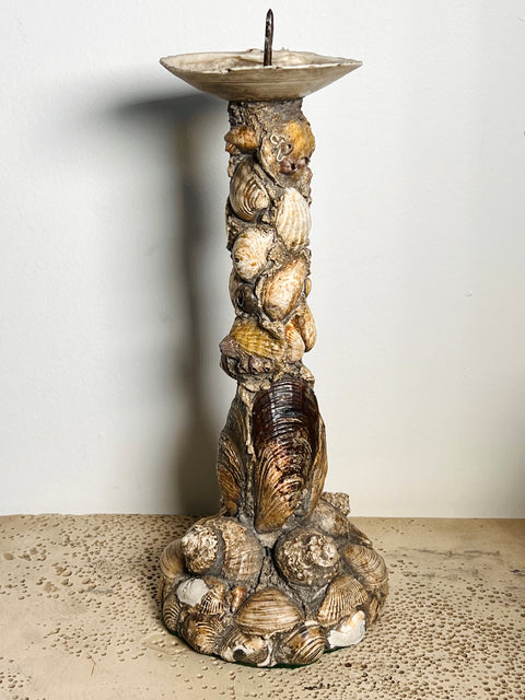 Shell Encrusted Candlesticks (Vintage)