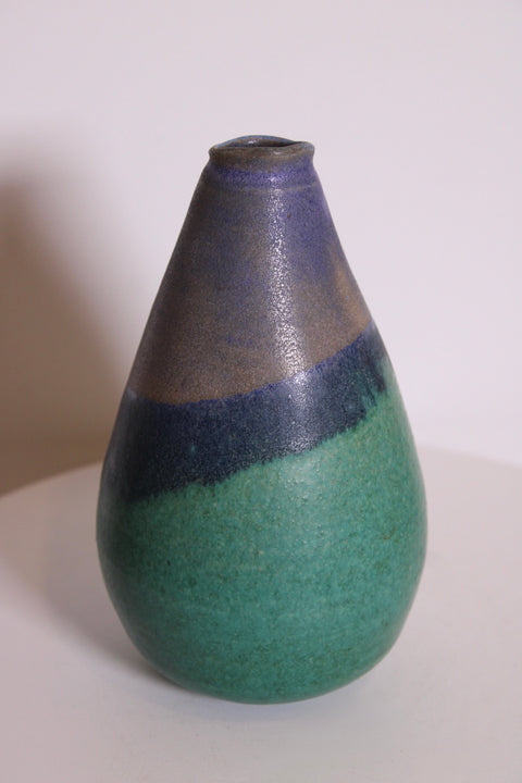 Teal Studio Pottery Bud Vase | Hand-Thrown Ceramic