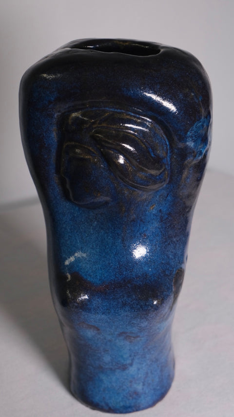 Blue Hand-thrown Studio Pot