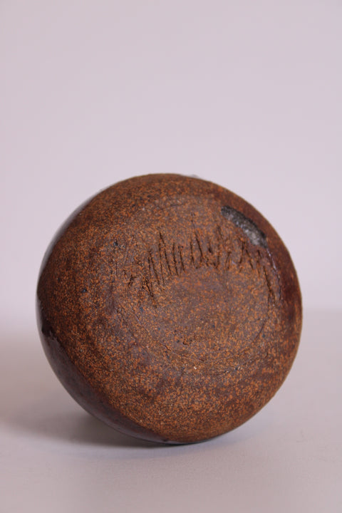 Small Signed Studio Pottery Vessel | Hand-Thrown Ceramic