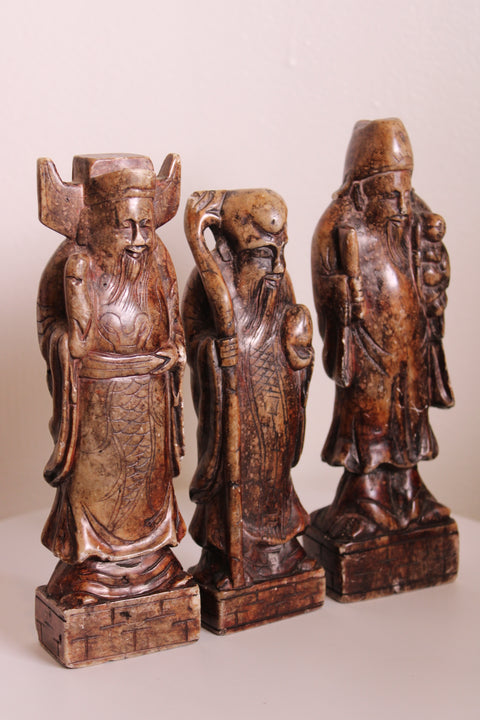 Chinese Three Star Gods Figure Group