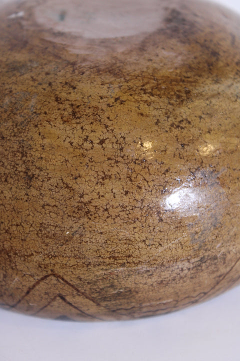 Vintage Hand-Painted Ceramic Bowl | Artisan Pottery Vessel
