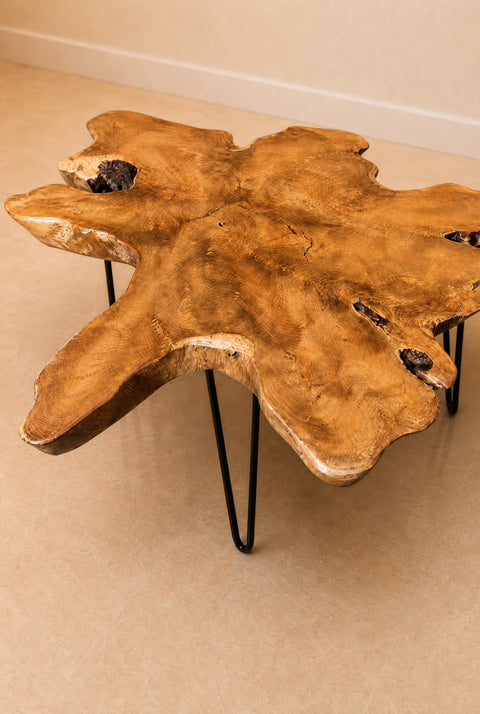 Live Wood Edge Coffee Table