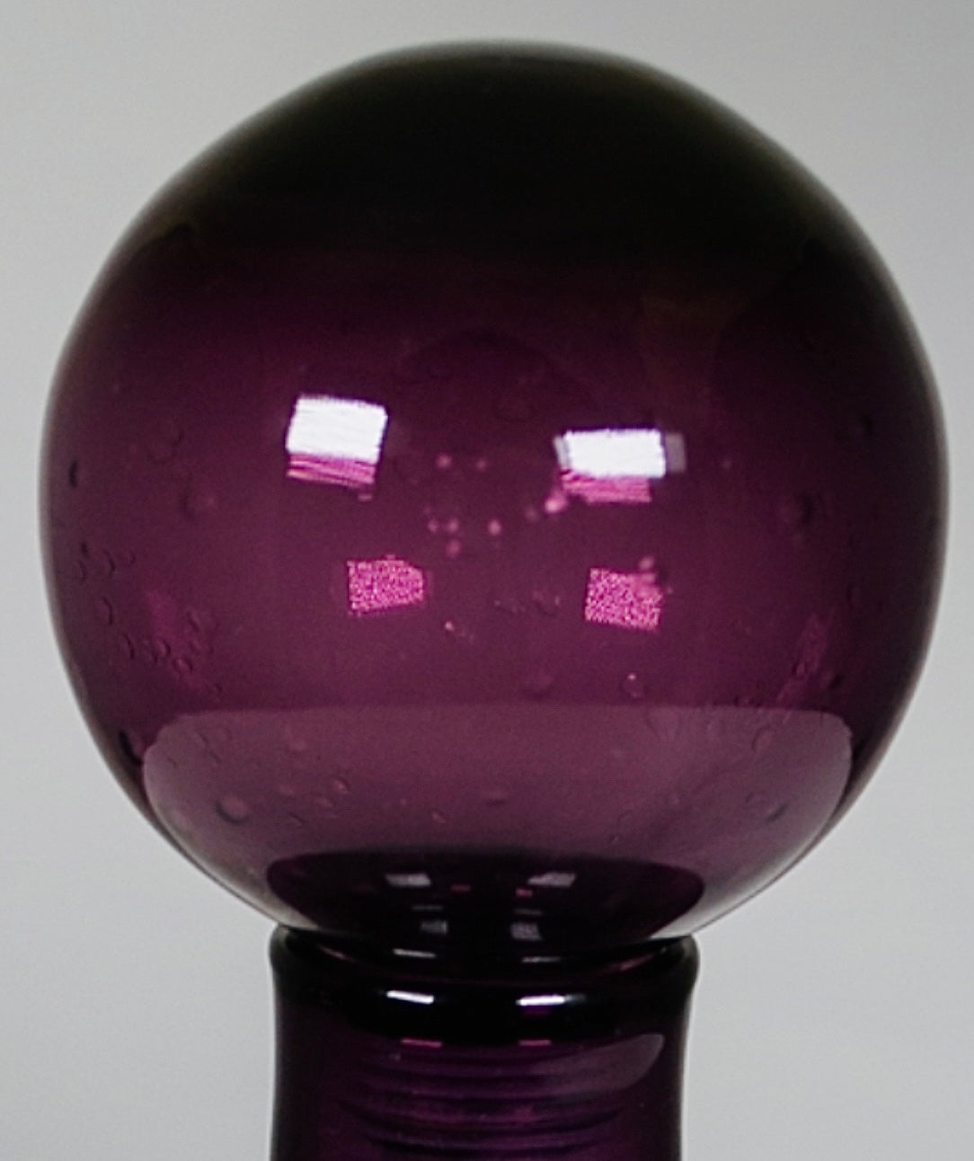 Amethyst Glass Decanter And Stopper (MCM)