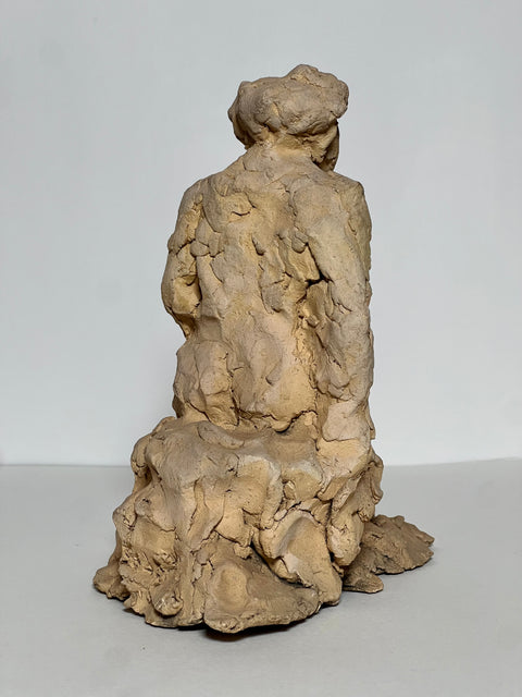 Terracotta Clay Laying Figurine (Vintage)