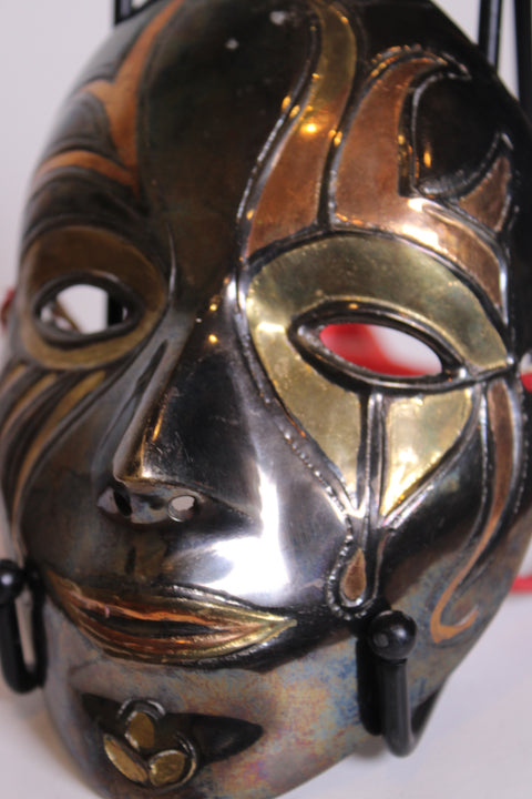 Bronze Tone Theater Face Mask