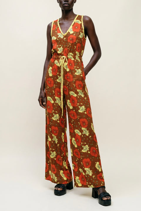 Floral Wide Leg Jumpsuit