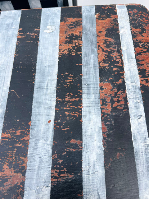Antique Striped Side Tables