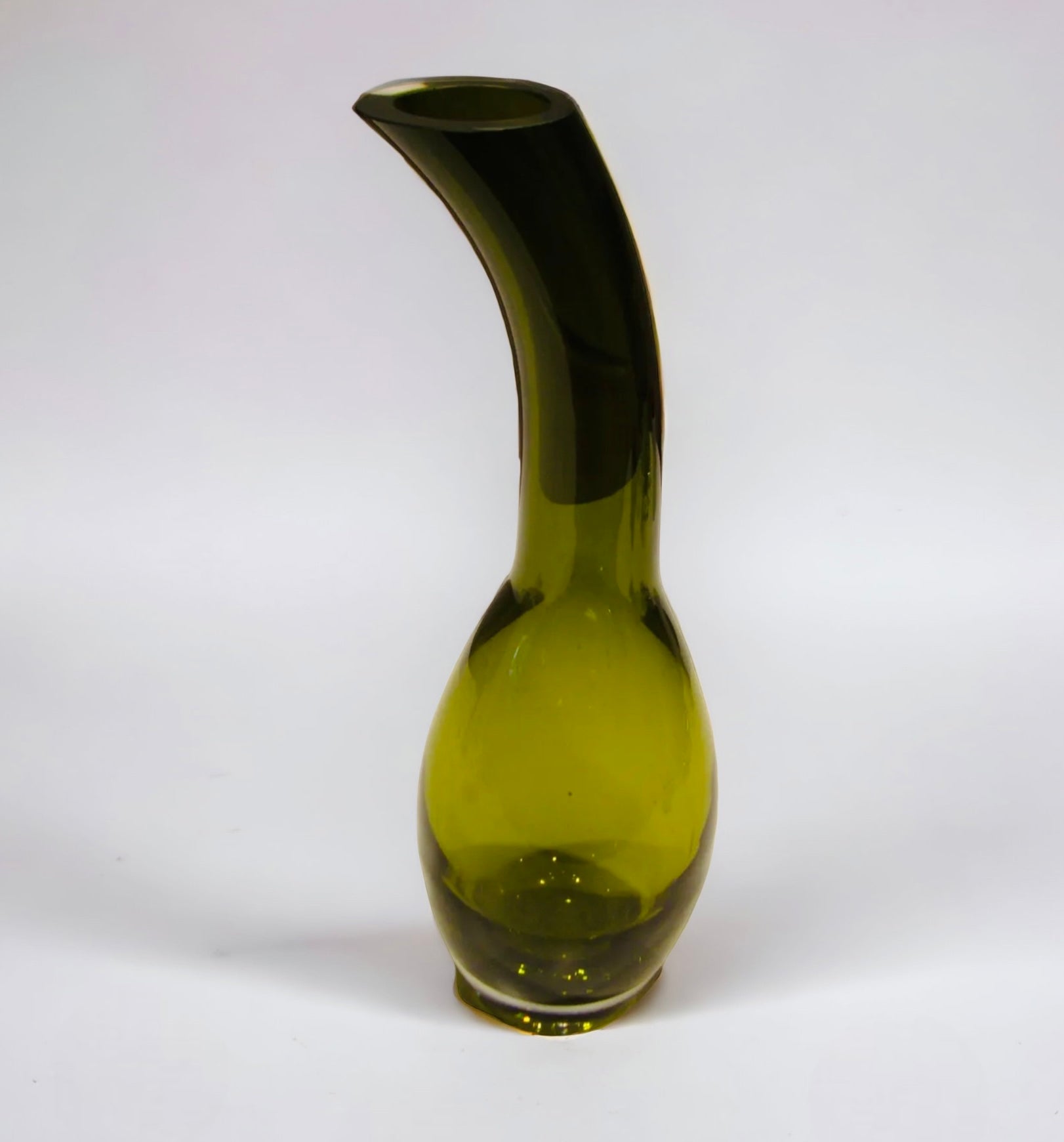 Olive Gourd Shaped Vase (MCM)