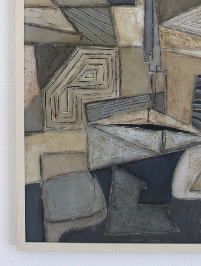 Angela Dickerson Architect Face Original Framed Artwork