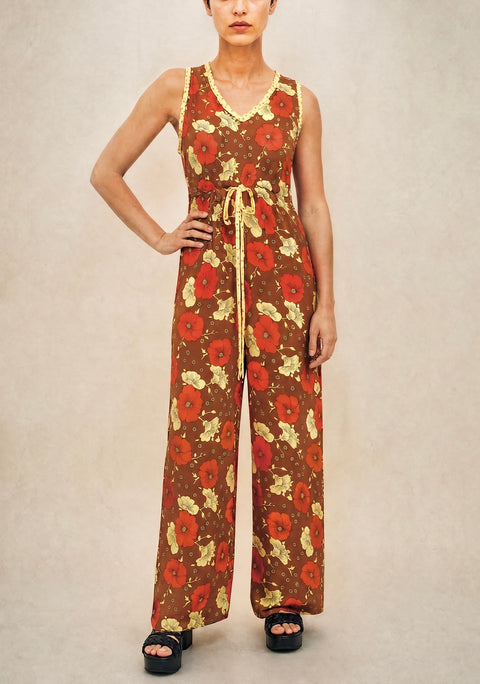 Floral Wide Leg Jumpsuit