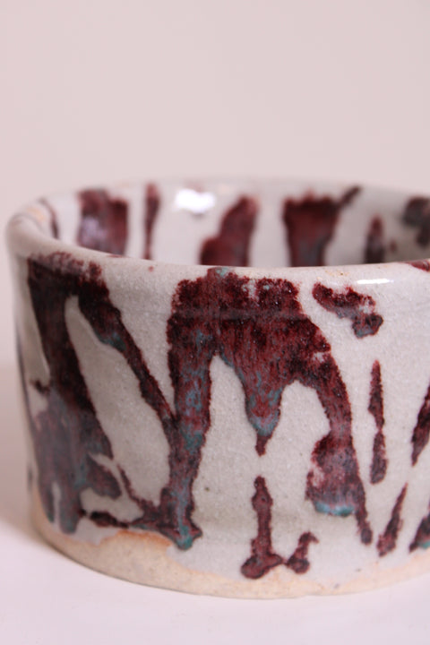 Vintage Oxblood Studio Pottery Bowl