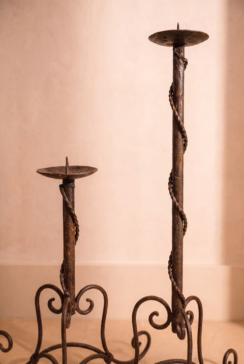 Vintage Wrought Iron Torches
