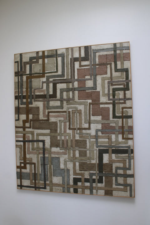 Grid Line by Angela Dickerson – Large Original Abstract Painting