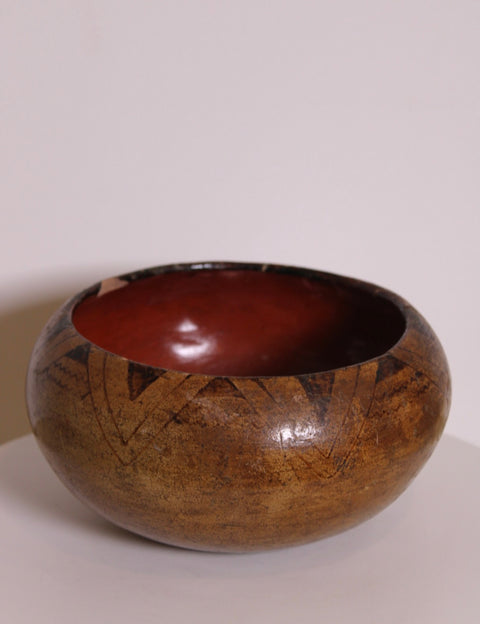 Vintage Hand-Painted Ceramic Bowl | Artisan Pottery Vessel