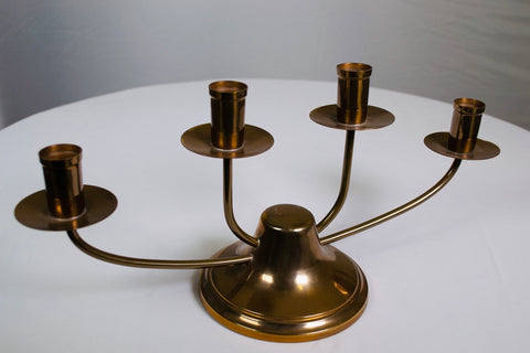 Solid Brass 4 Arm Candelabra
