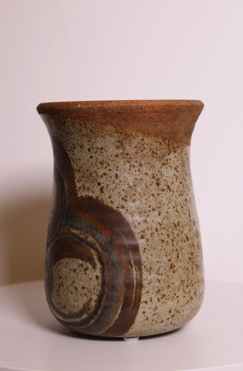 Abstract Mid Century Style Studio Pottery Vase