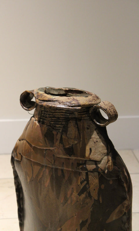 Monumental Studio Pottery Vessel | Large Handbuilt Ceramic Floor Vase