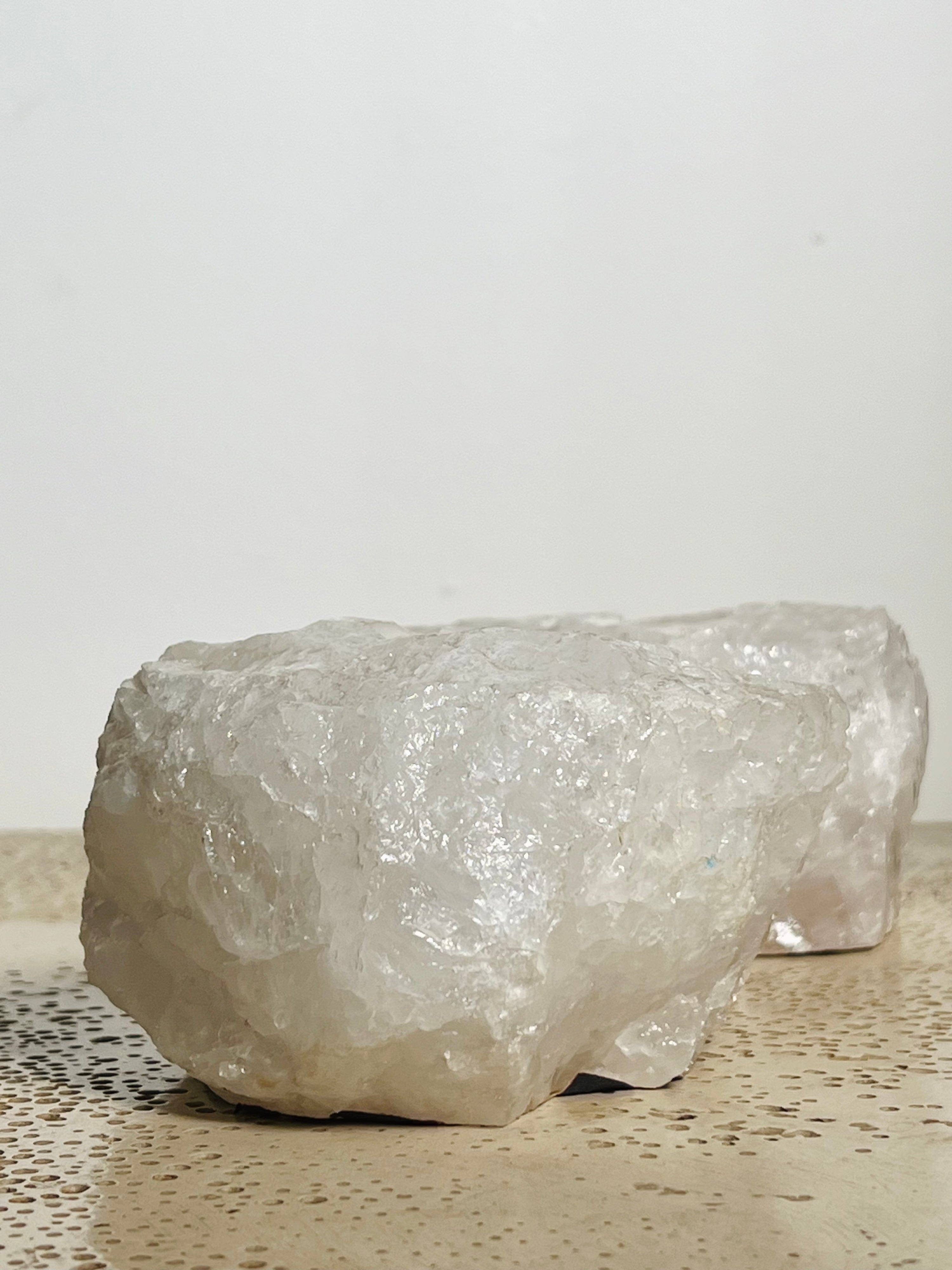 White Quartz Candle Holders