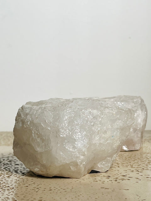 White Quartz Candle Holders