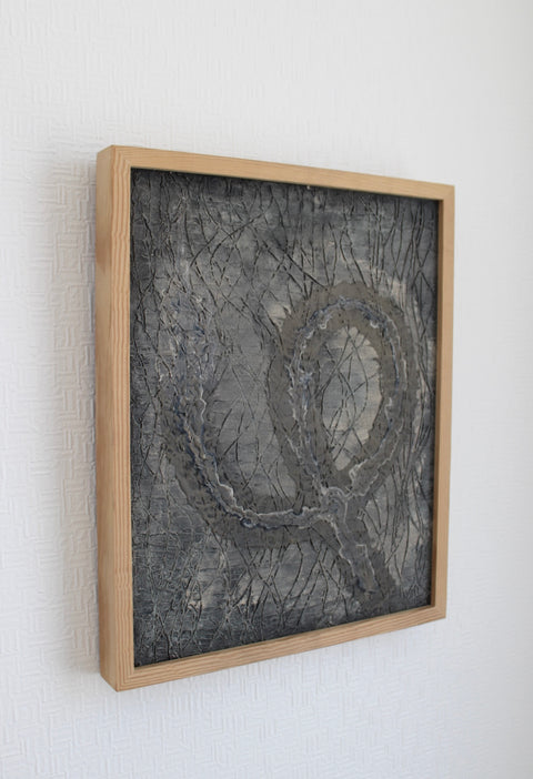 Angela Dickerson Charcoal Loop Original Framed Artwork