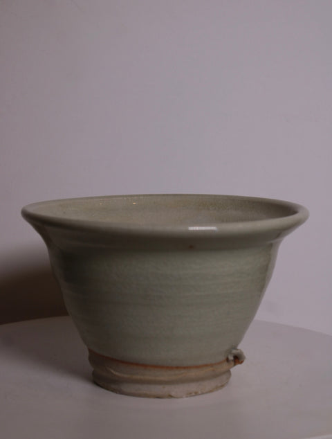 Pale Celadon Studio Pottery Bowl