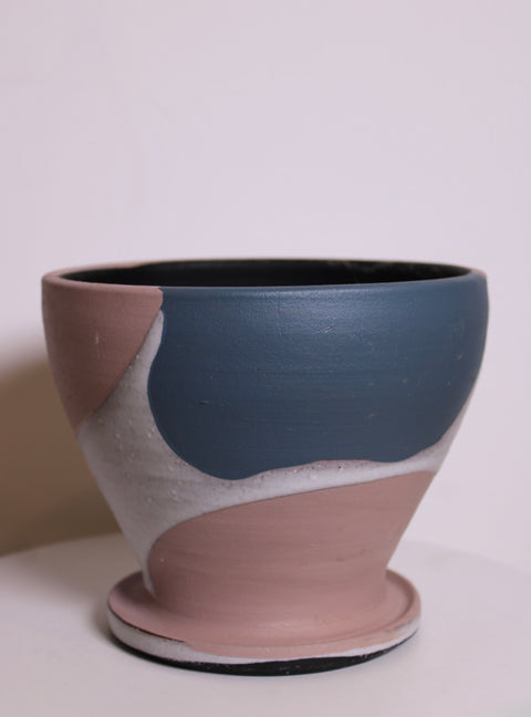 Color Block Studio Pottery Bowl