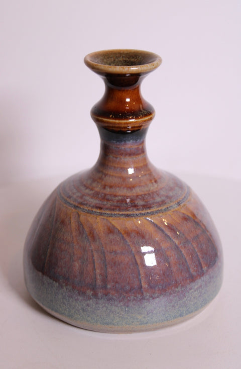 Tom Signed Studio Pottery Bottle Vase