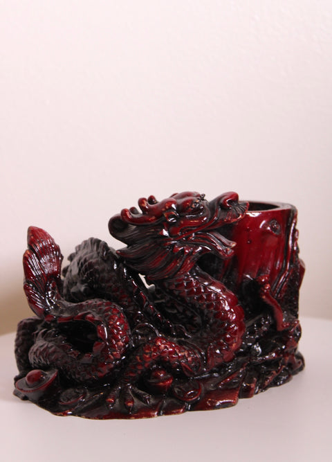 Chinese Dragon Brush Pot Planter