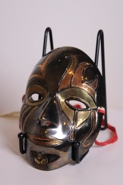 Bronze Tone Theater Face Mask