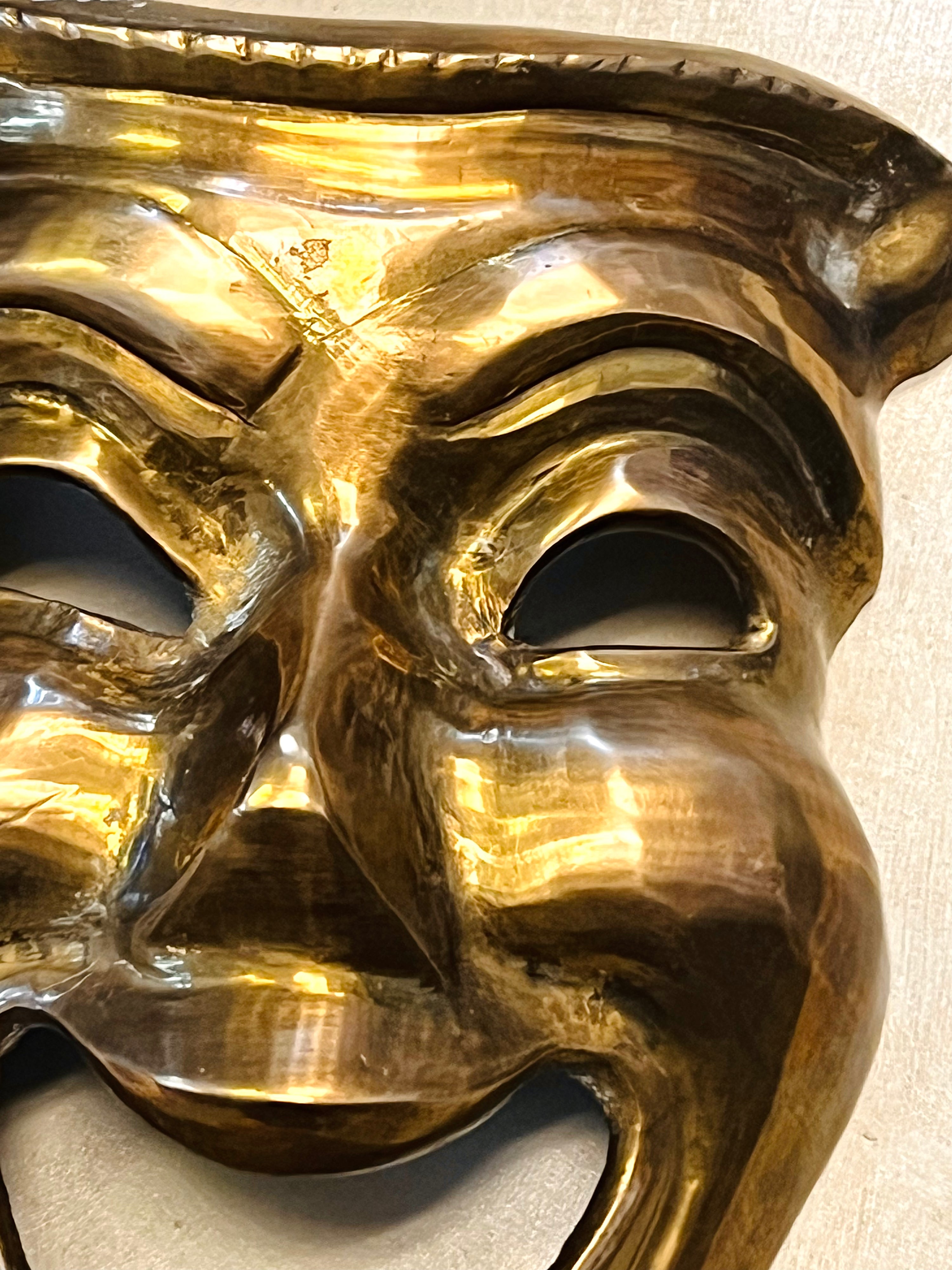 Brass Masquerade Wall Hanging