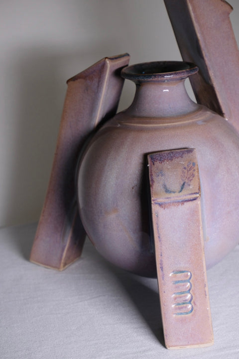 Purple Liliac Modernism Vessel