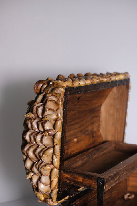 Shell Encrusted Jewelry Box (Vintage)