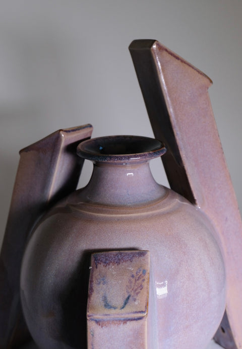 Purple Liliac Modernism Vessel