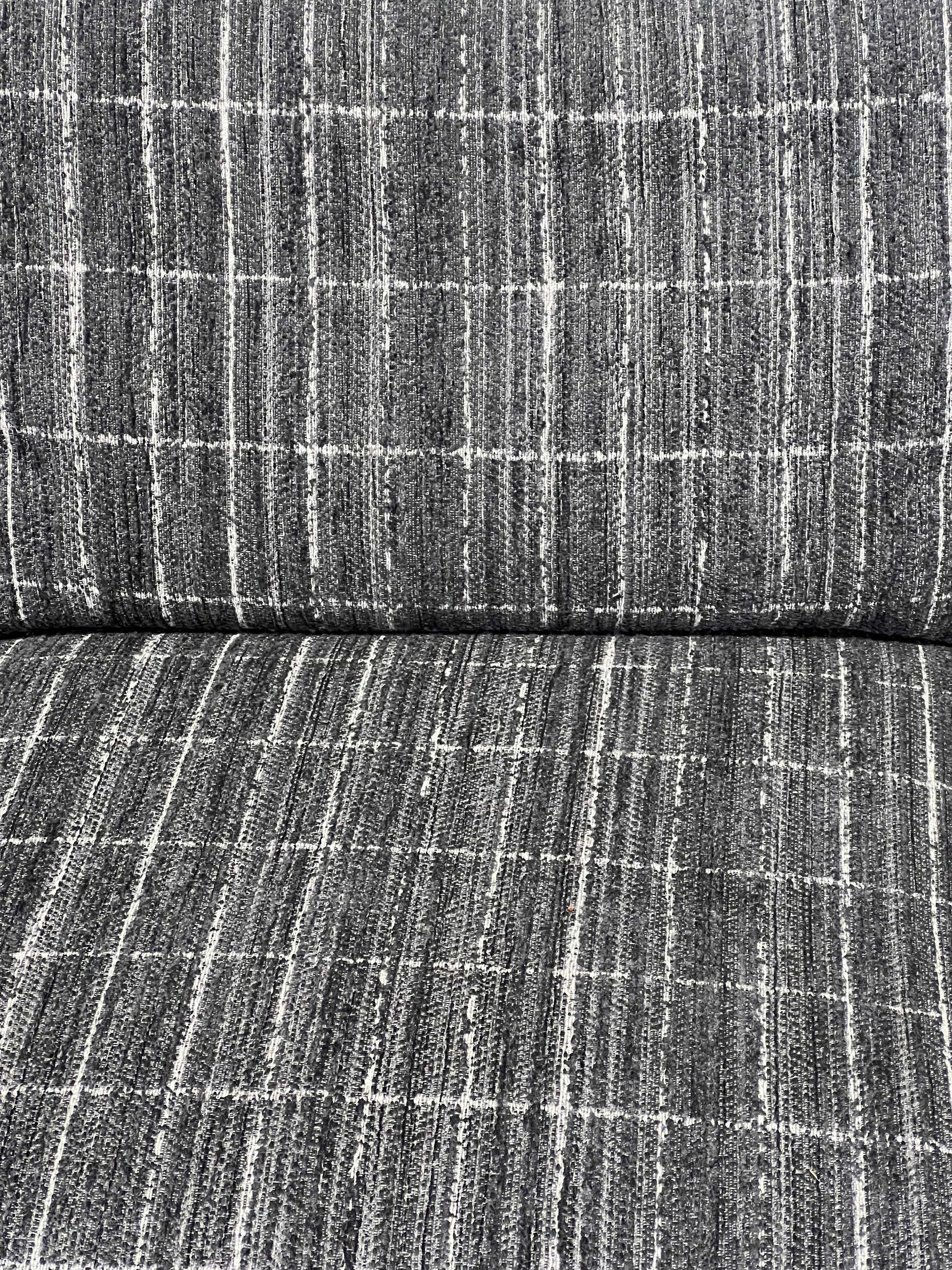 Grey Cube Ralph Lauren Reupholstered Chairs (Pair)