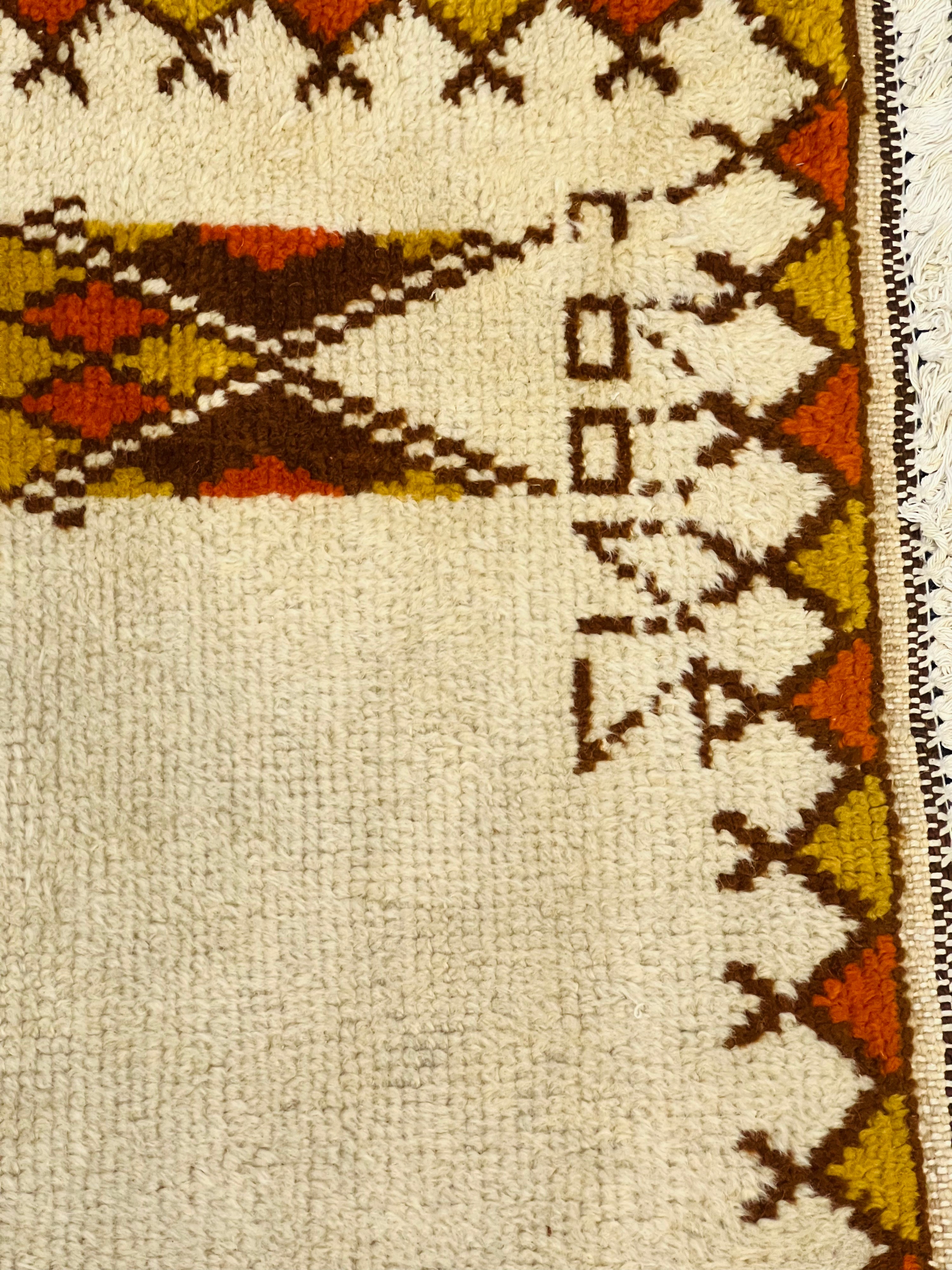 Brown And Cream Gabbeh Small Rug