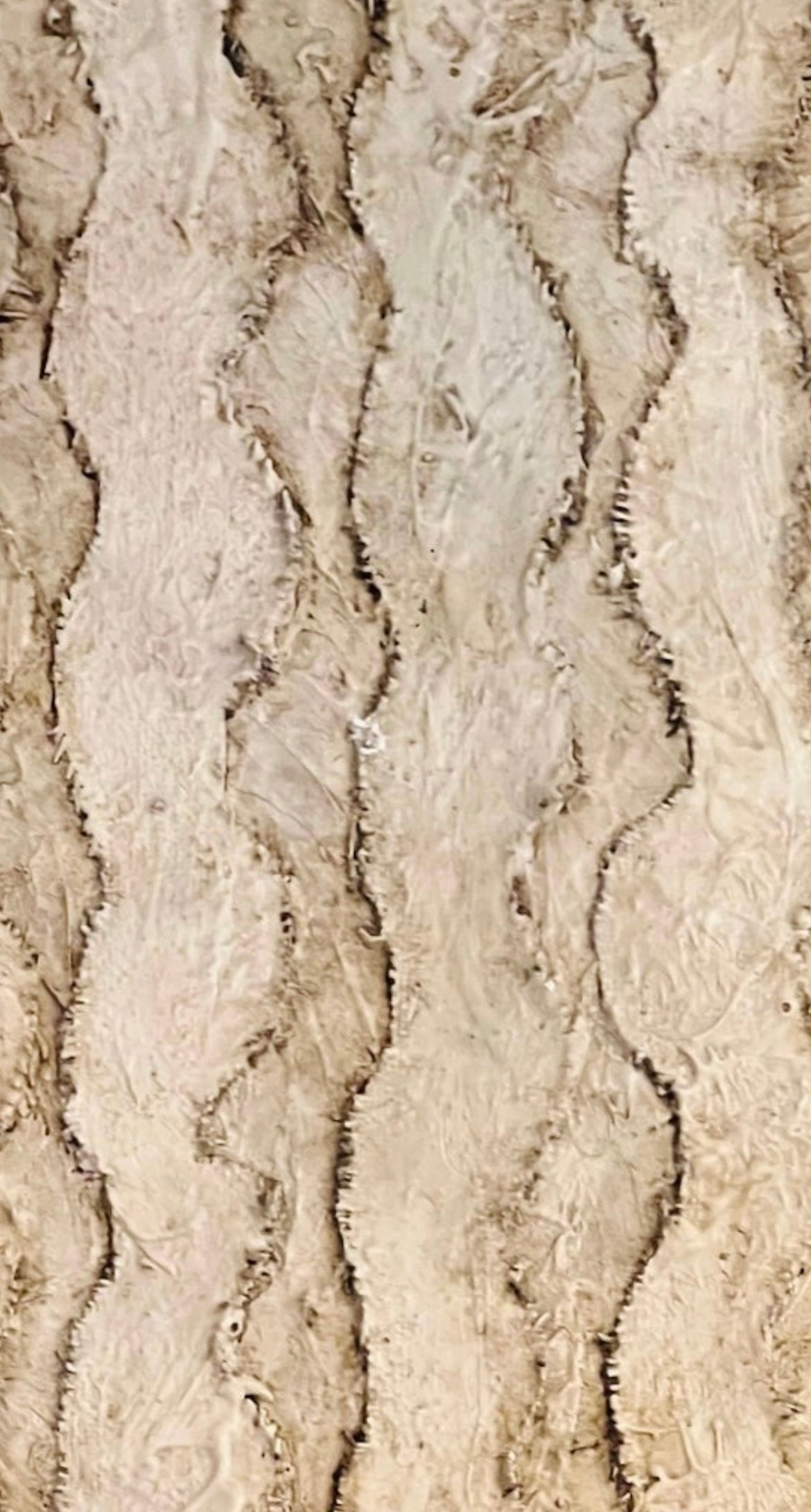 Contemporary Creamy Textured Wave Abstract