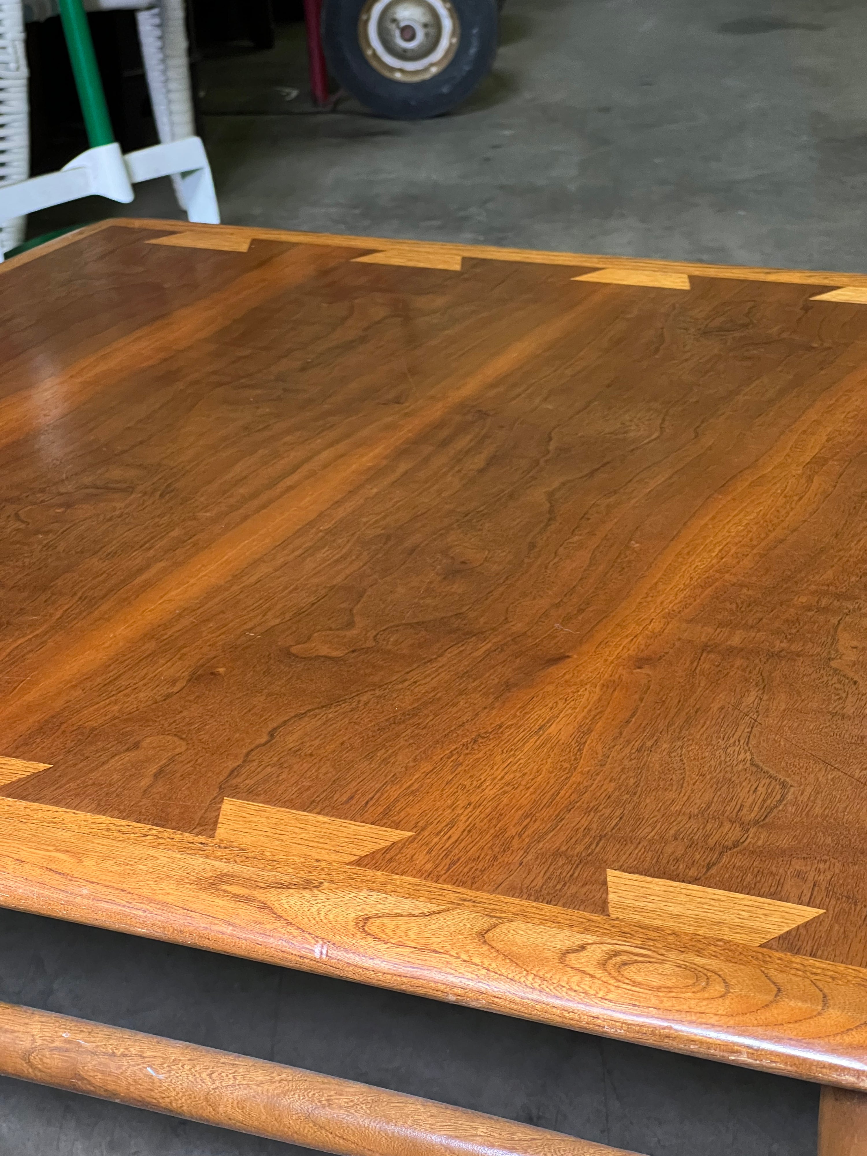 Wood “Lanes” Coffee Table