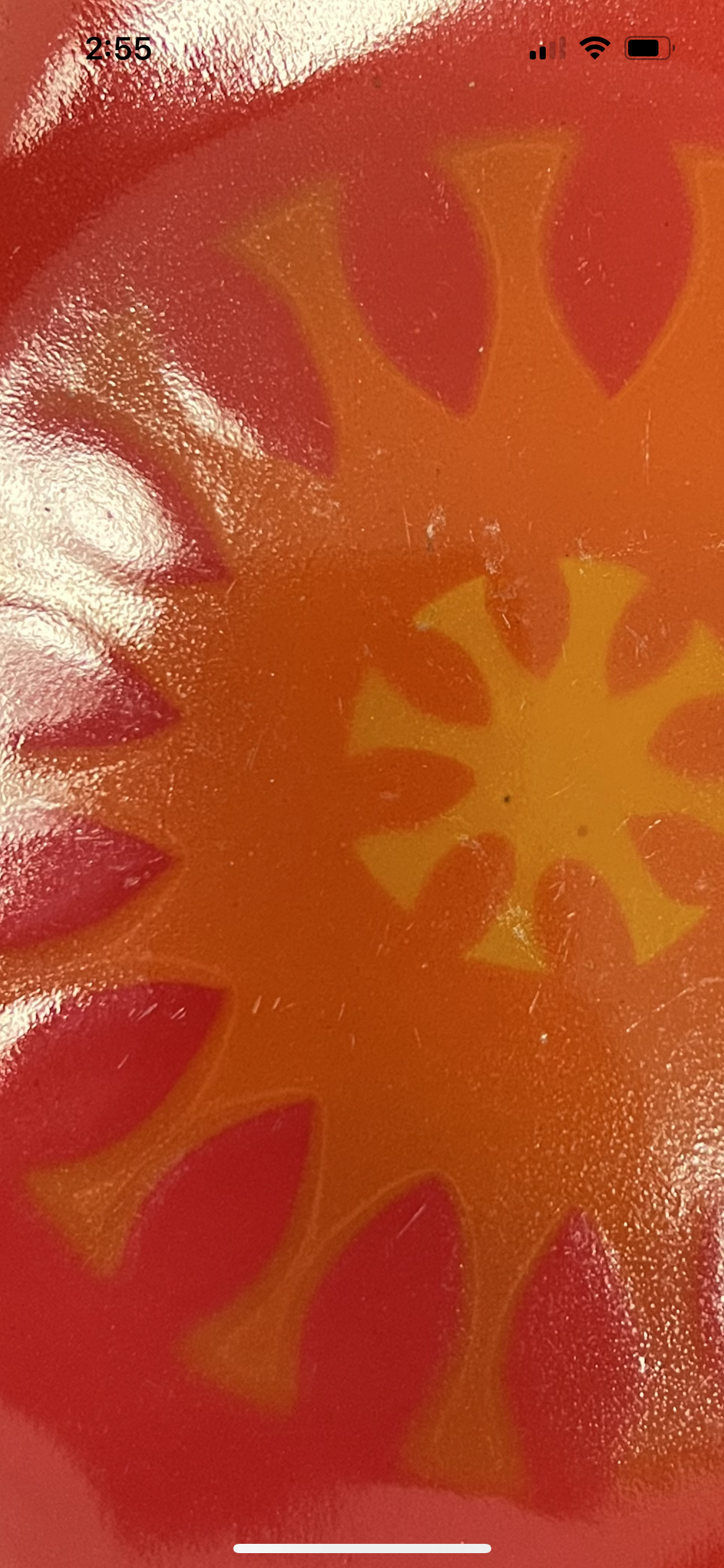 MCM Red and Orange Octagon Plate