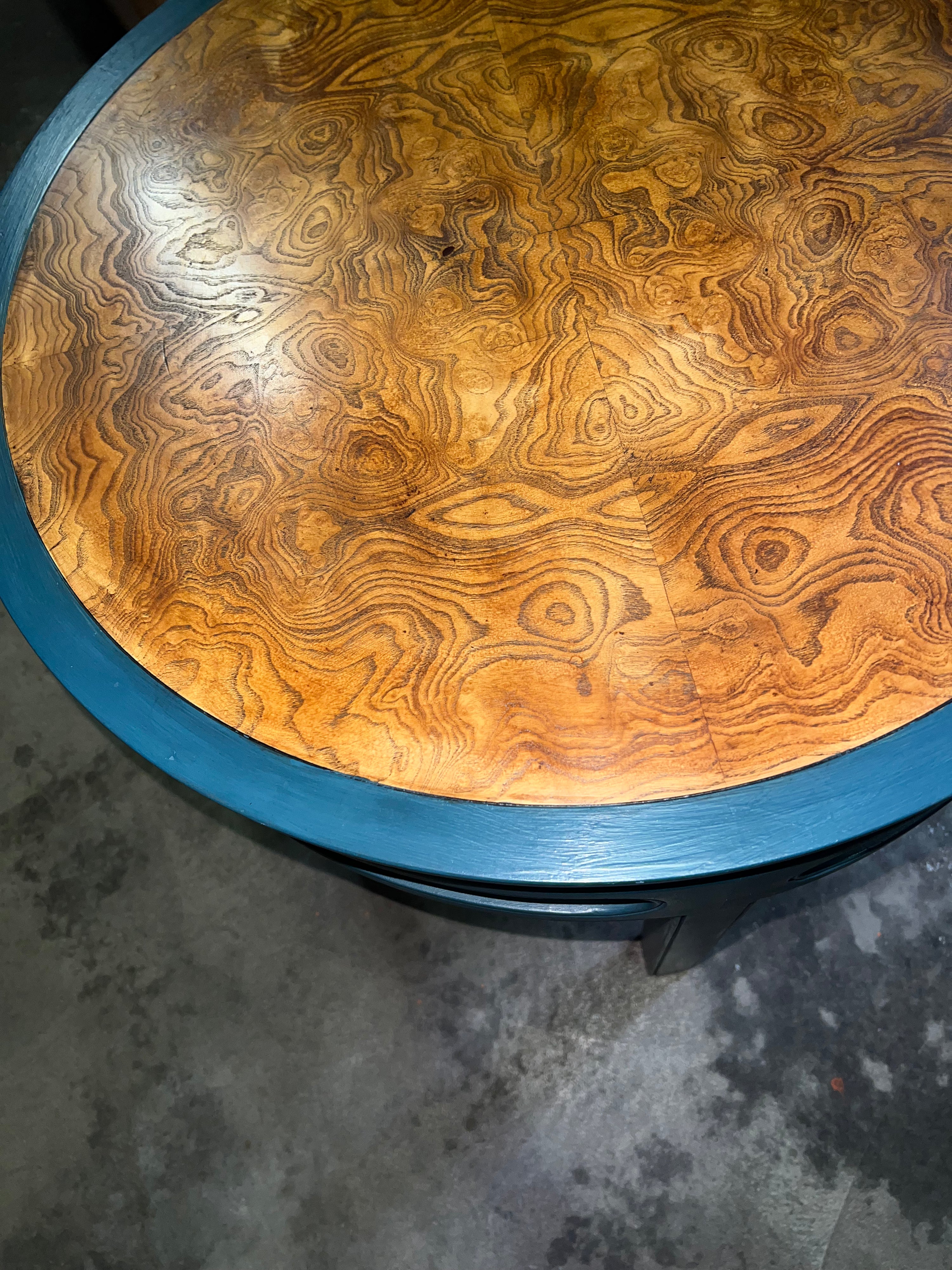 Baker Teal Side Tables (Pair)