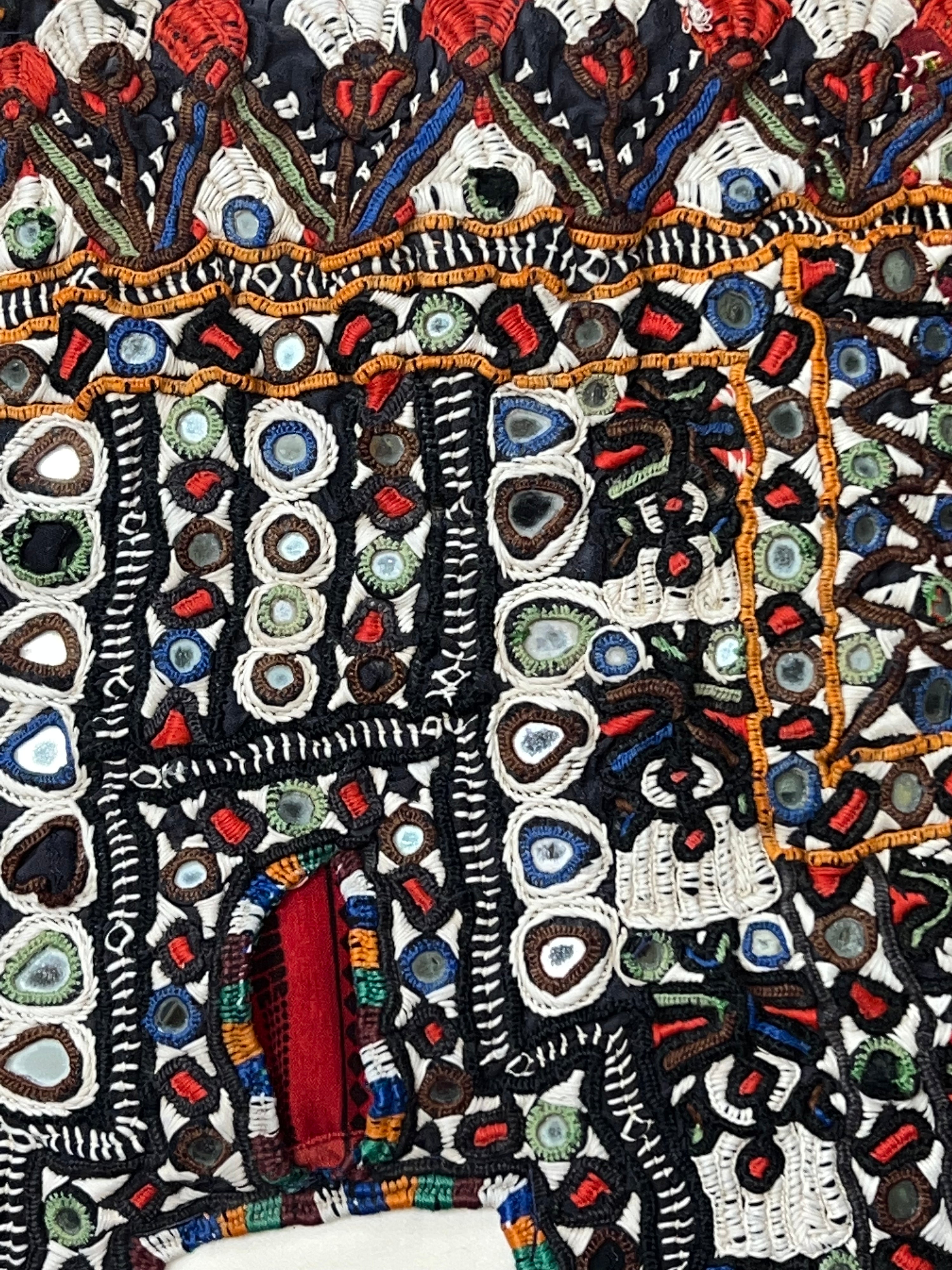 Tribal Thai Embellished Pillow