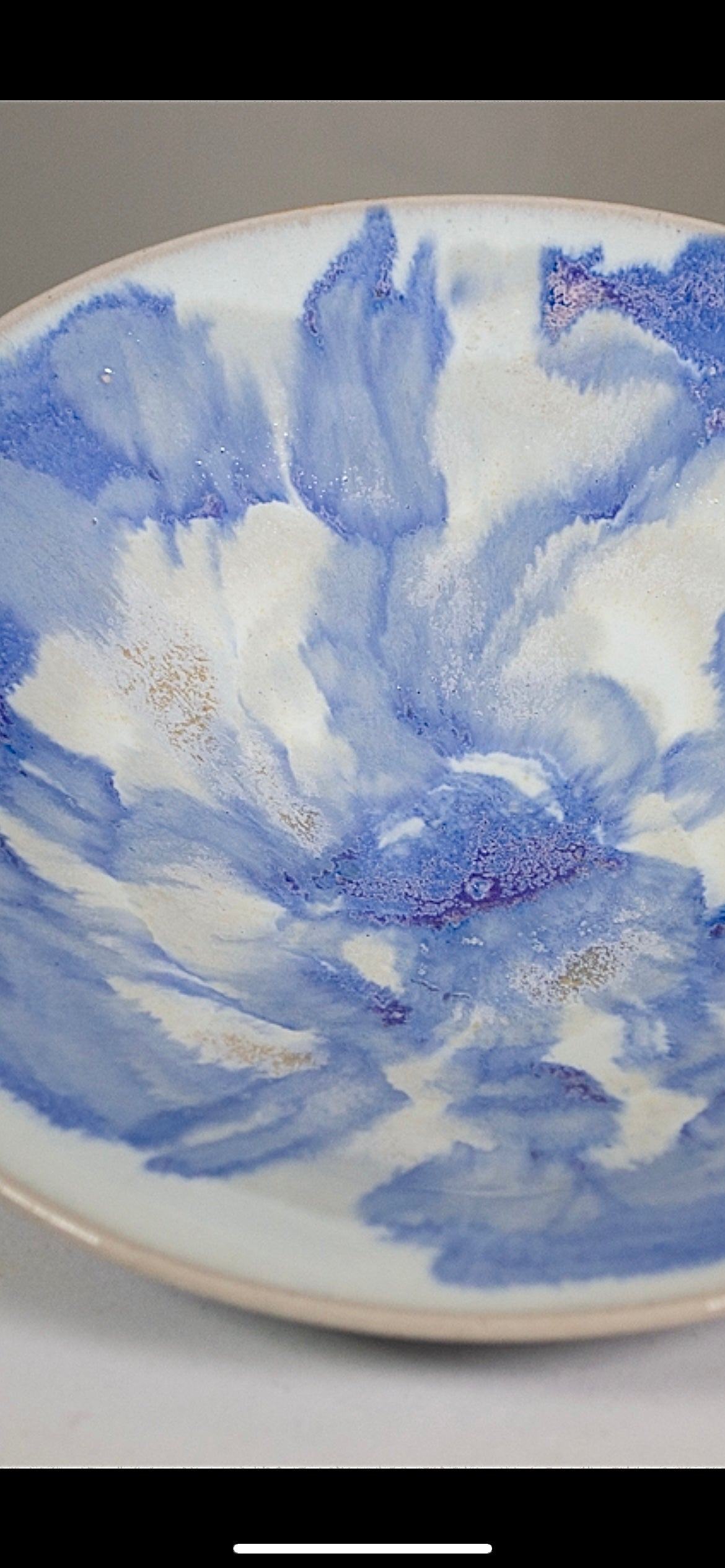 Blue and White Glaze Plate