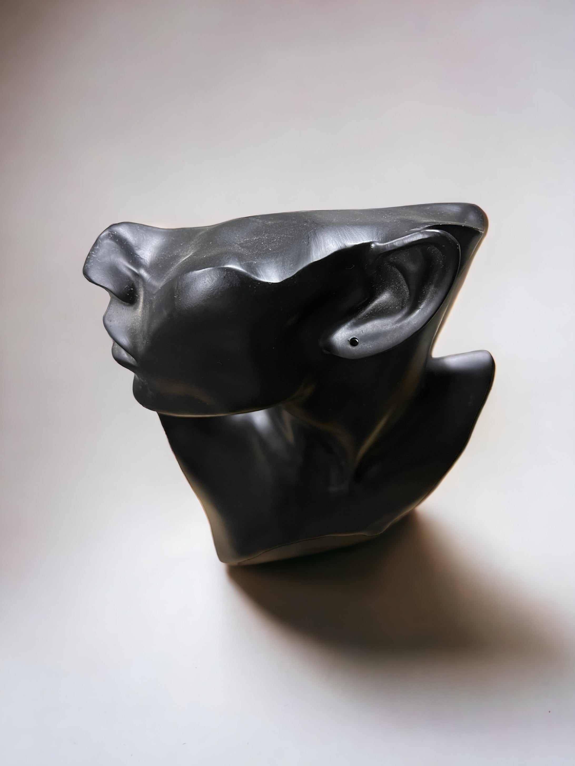 Black Side Profile Statue