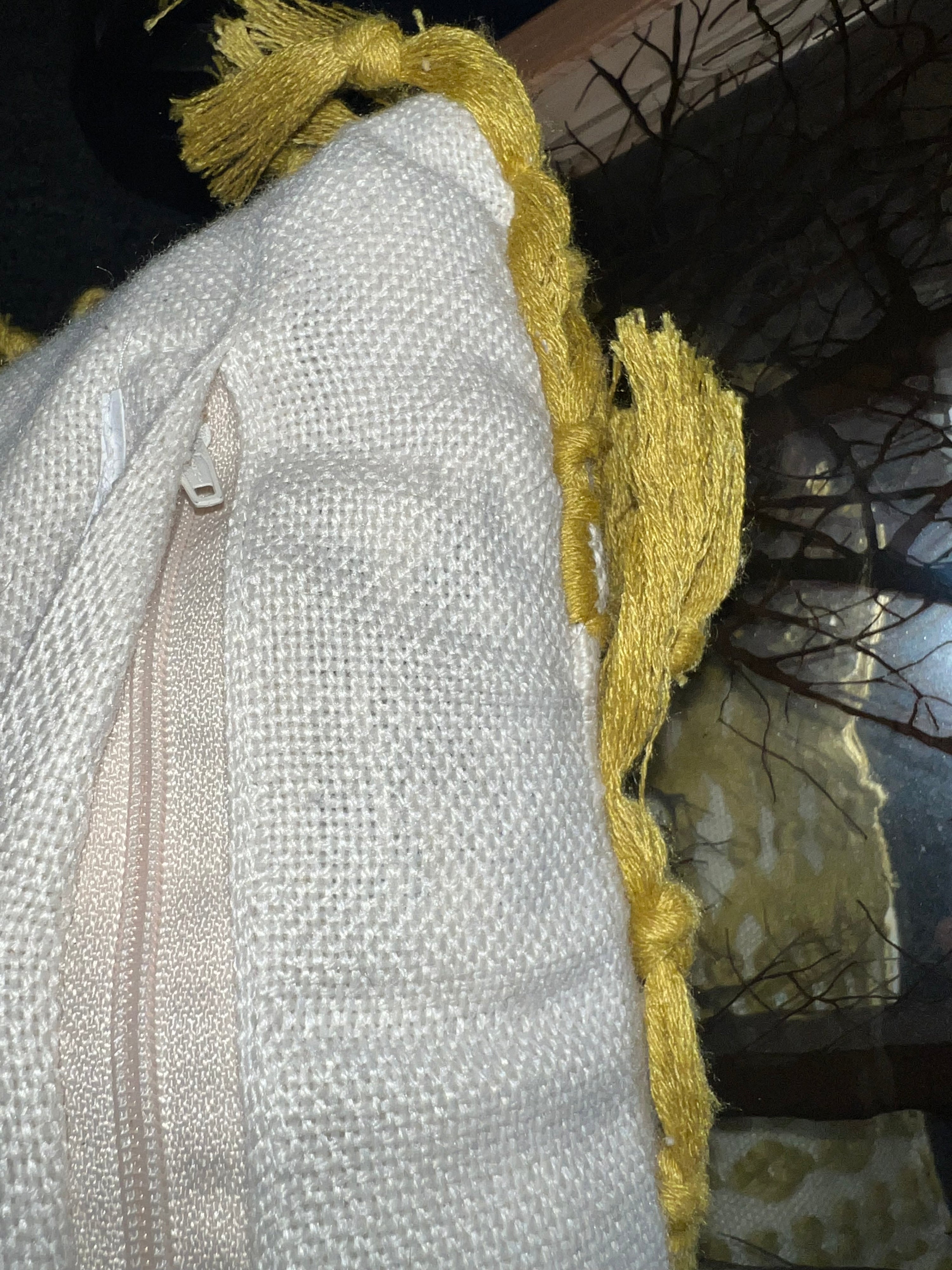 Mustard Textured Pillow (SOLD)