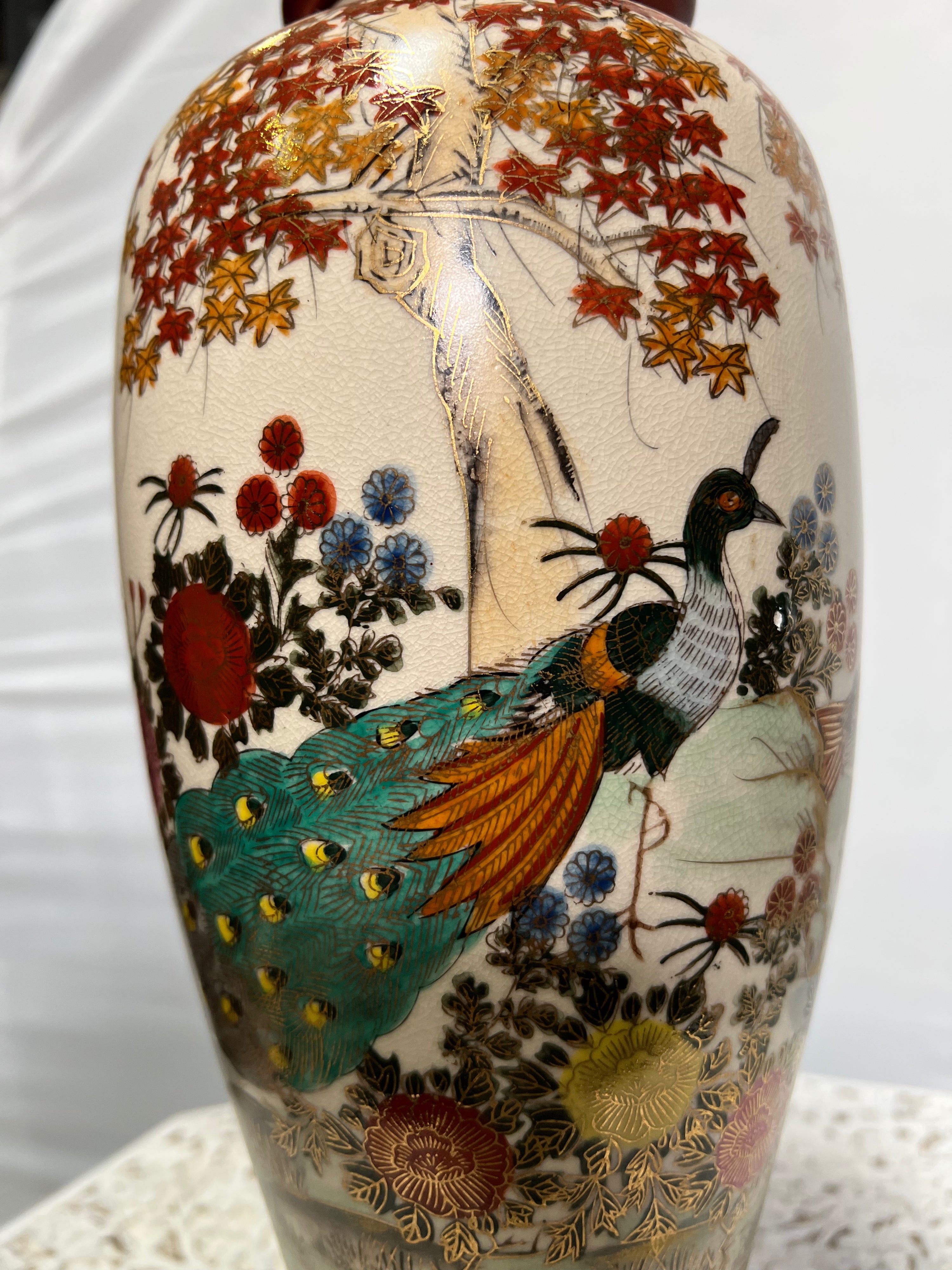 Peacock Asian Lamp