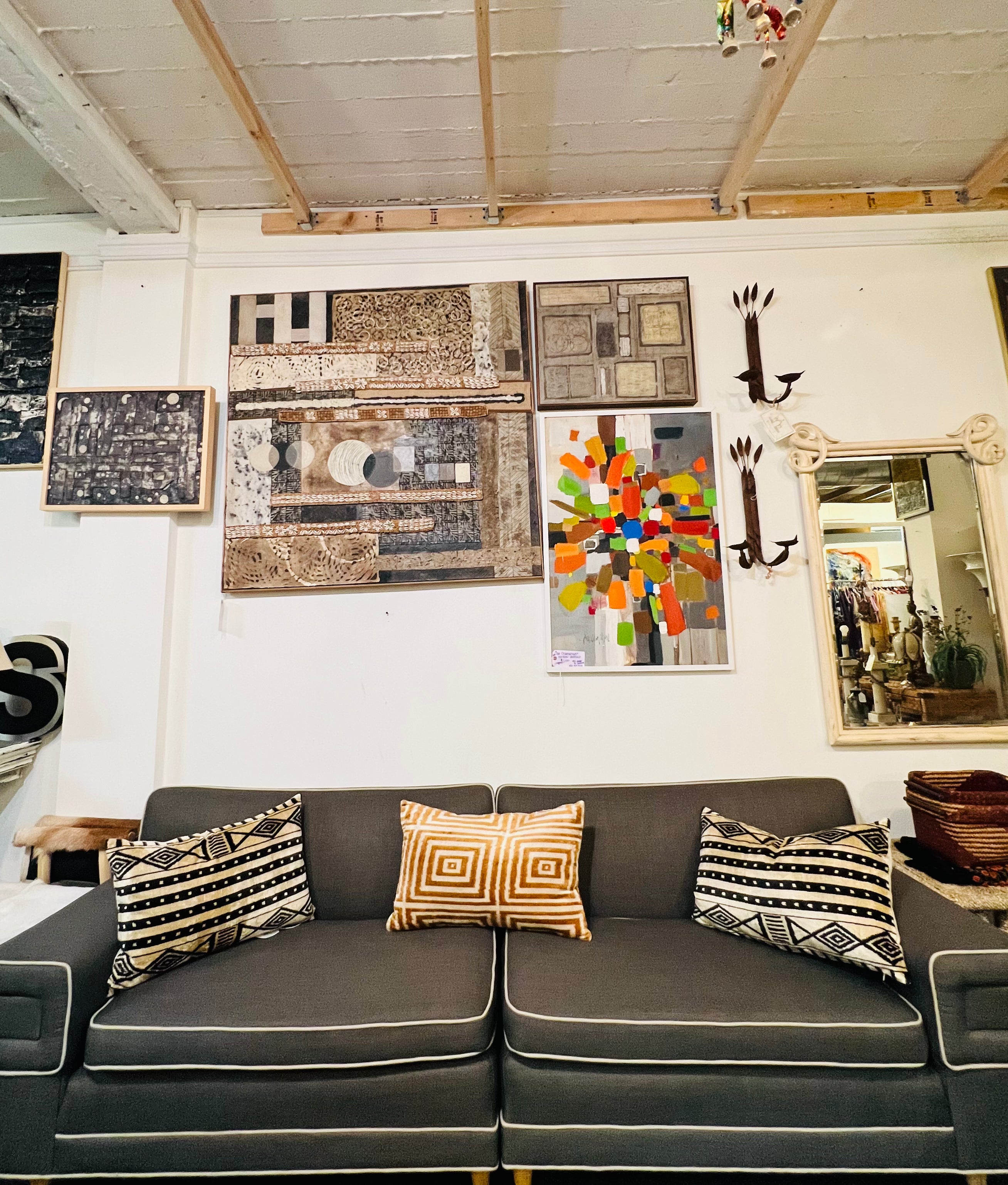 Grey Modular Couch (Vintage)