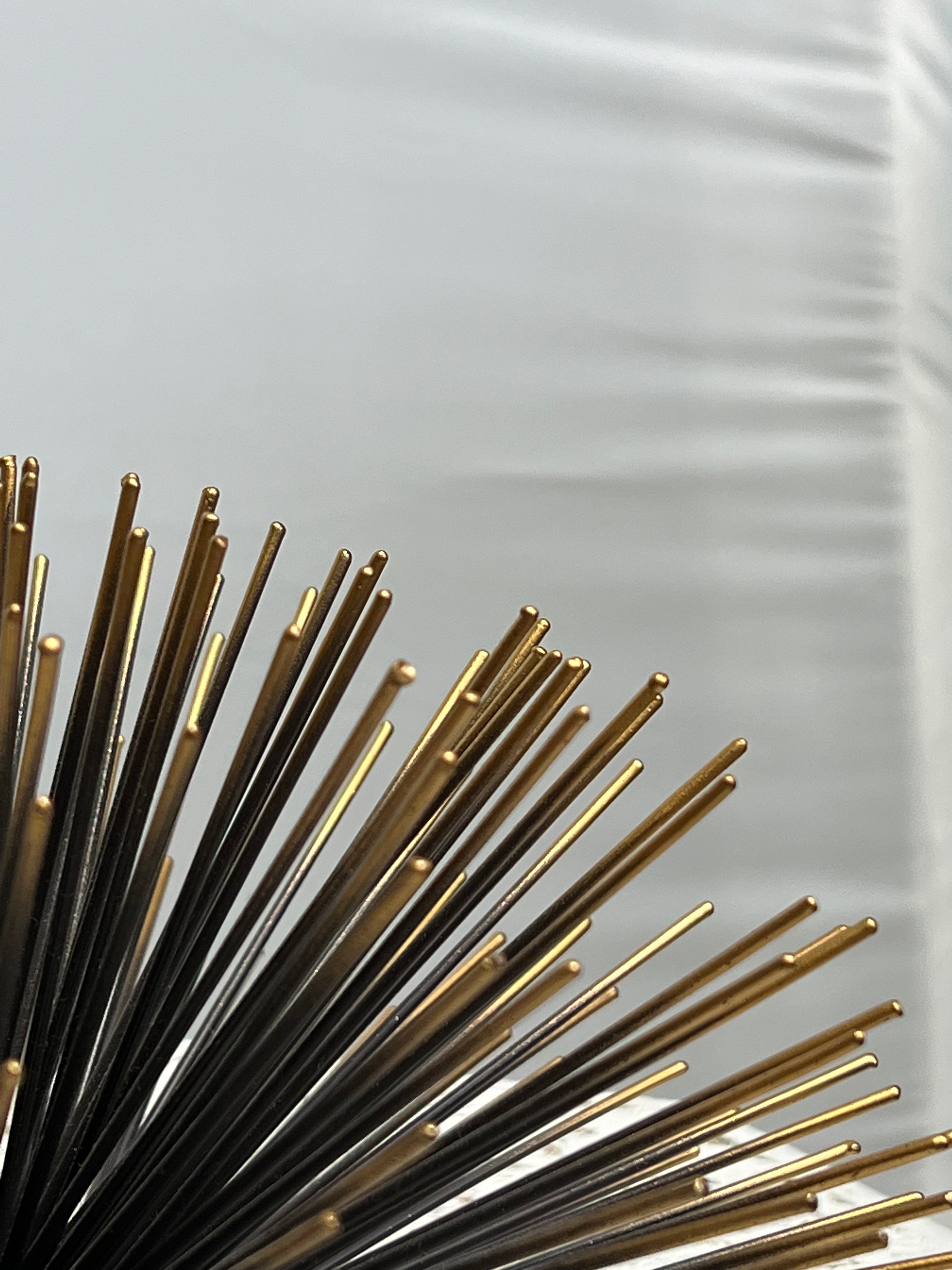Metal Black Gold Tipped Sea Urchin