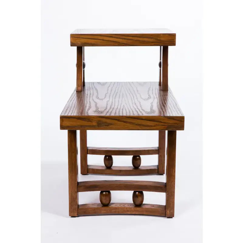 Vintage Oak Step Side Tables (Pair)