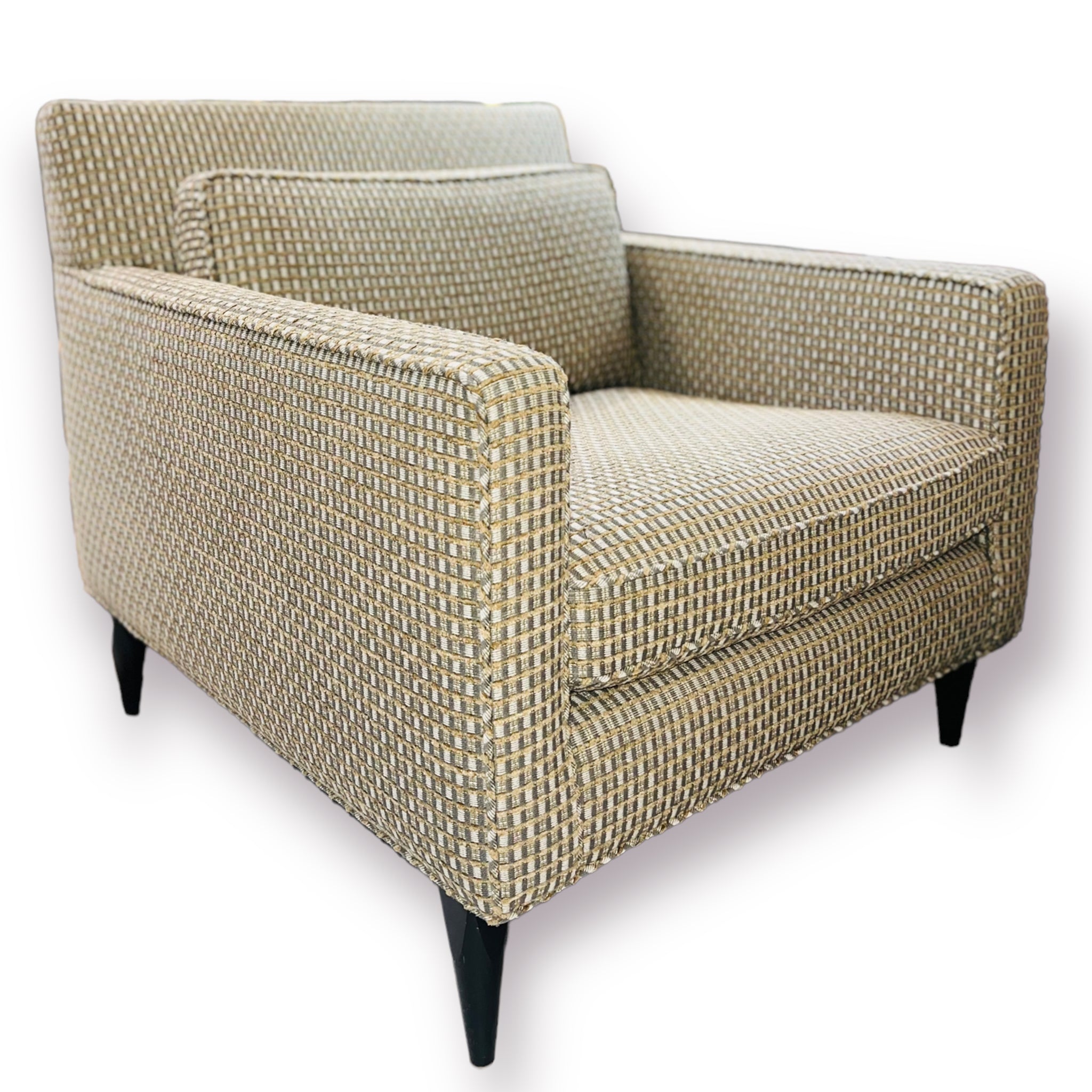 Square Arm Chairs (Newly Reupholstered)